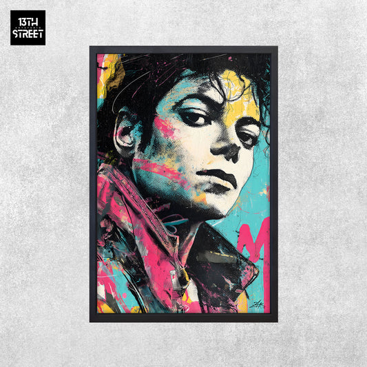 Zak - Michael Jackson Pop Art Ikone - Leinwand 40x60x2cm