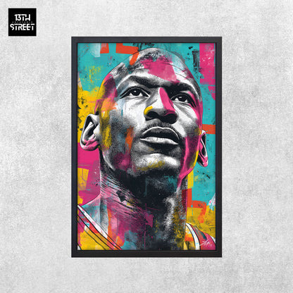 Zak - Michael Jordan Pop-Art-Ikone - Leinwand 40x60x2cm