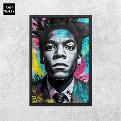 Zak - Jean-Michel Basquiat Égérie Pop Art - Toile 40x60x2cm