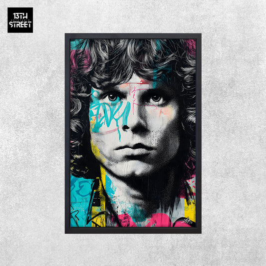 Zak - Jim Morrison Pop Art Ikone - Leinwand 40x60x2cm