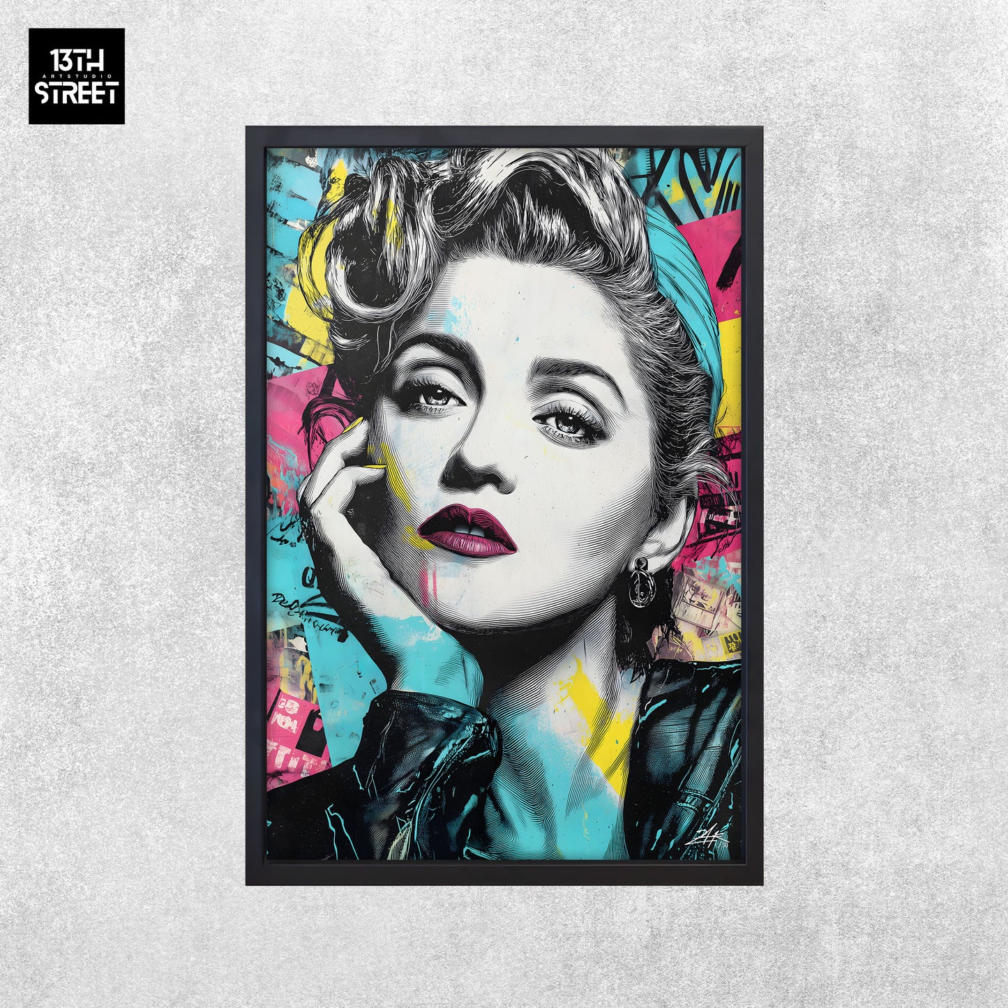 Zak - Madonna Égérie Pop Art - Leinwand 40x60x2cm