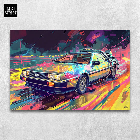 Zak - Dolorean - Canvas