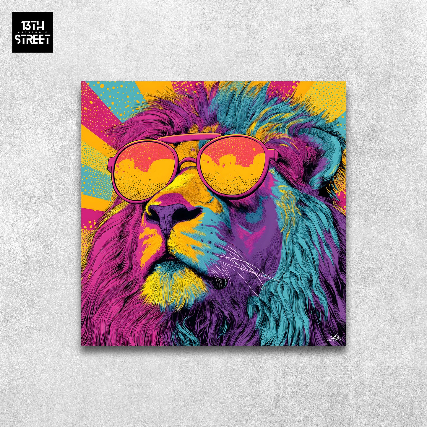 Zak - Neon King - Toile