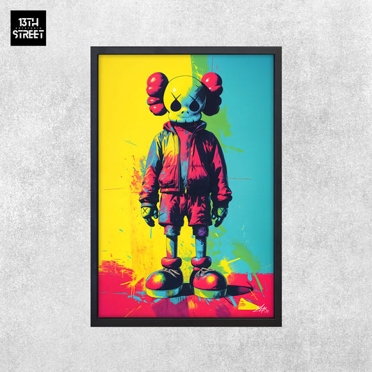 Zak - Kaws Pop - Toile 40x60x2cm