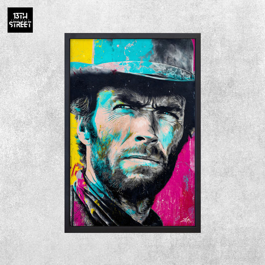 Zak - Clint Eastwood Pop Art Ikone - Leinwand 40x60x2cm