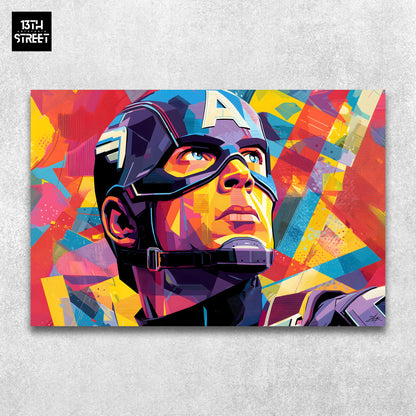 Zak - Captain America Urban Hero Pop - Toile