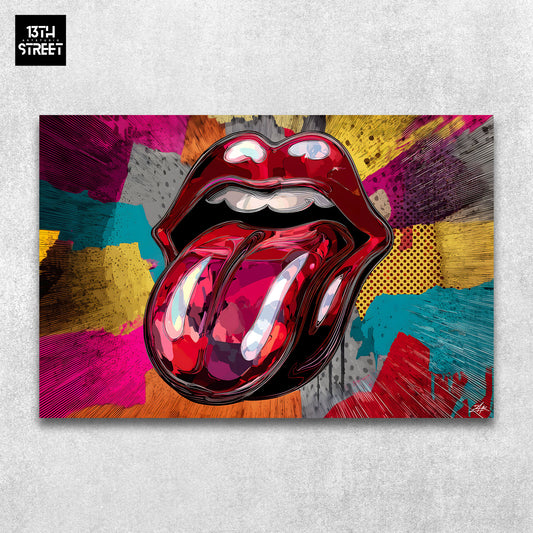 Zak - Rock Lips - Toile