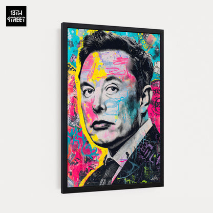 Zak - Elon Musk Pop-Art Muse - Leinwand 40x60x2cm
