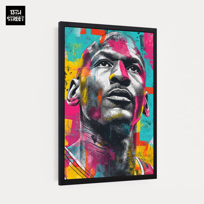 Zak - Michael Jordan Pop-Art-Ikone - Leinwand 40x60x2cm