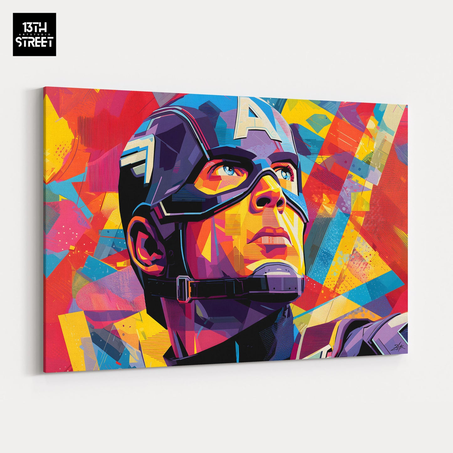 Zak - Captain America Urban Hero Pop - Toile