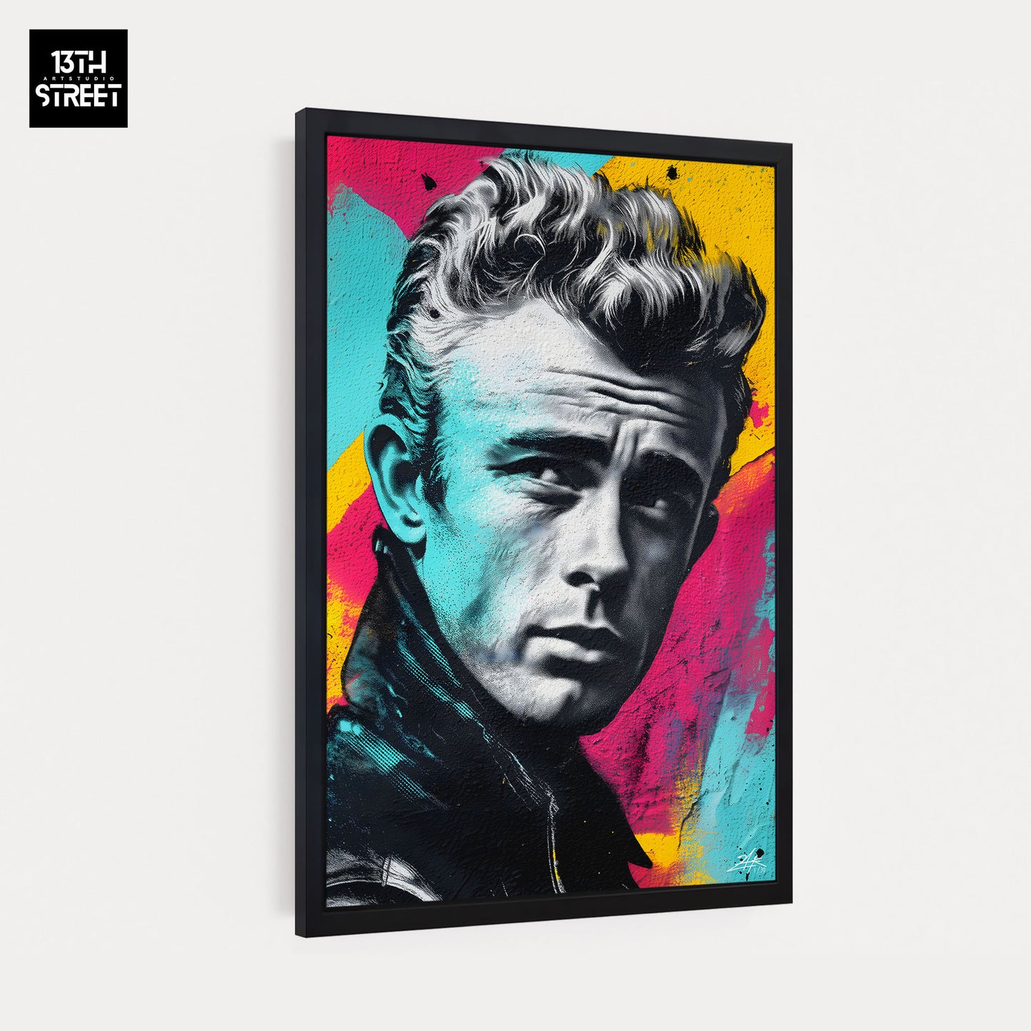 Zak - James Dean Pop Art Muse - Leinwand 40x60x2cm