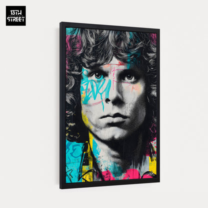 Zak - Jim Morrison Pop Art Ikone - Leinwand 40x60x2cm