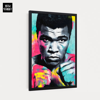 Zak - Mohammed Ali Pop Art Ikone - Leinwand 40x60x2cm