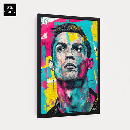 Zak - Cristiano Ronaldo Pop Art Botschafter - Leinwand 40x60x2cm