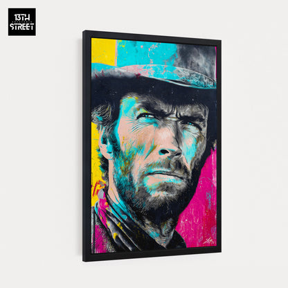 Zak - Clint Eastwood Pop Art Ikone - Leinwand 40x60x2cm