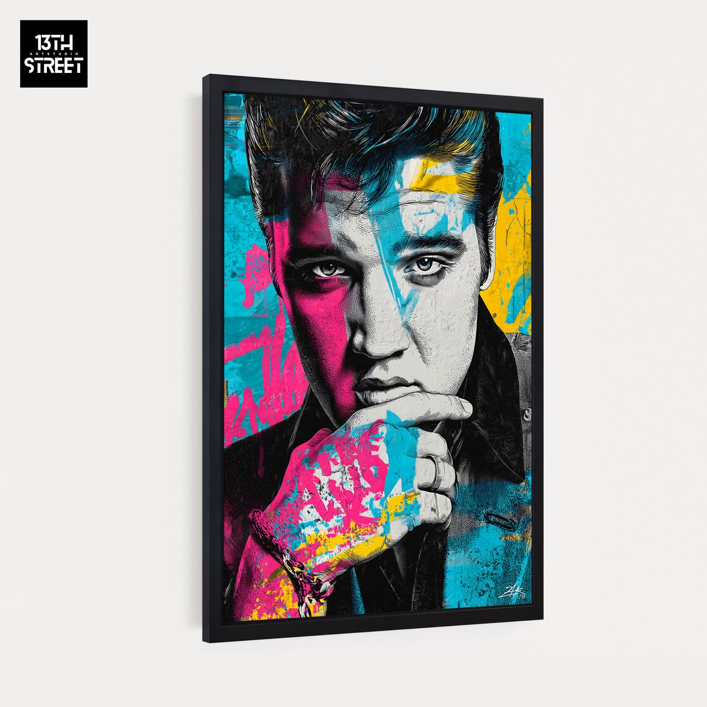 Zak - Elvis Presley Pop Art Muse - Leinwand 40x60x2cm