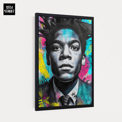 Zak - Jean-Michel Basquiat Égérie Pop Art - Toile 40x60x2cm