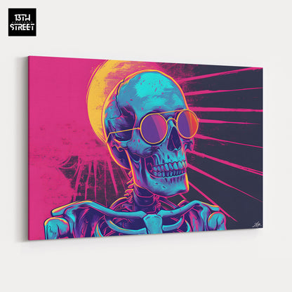 Zak - Retro Skeleton - Canvas