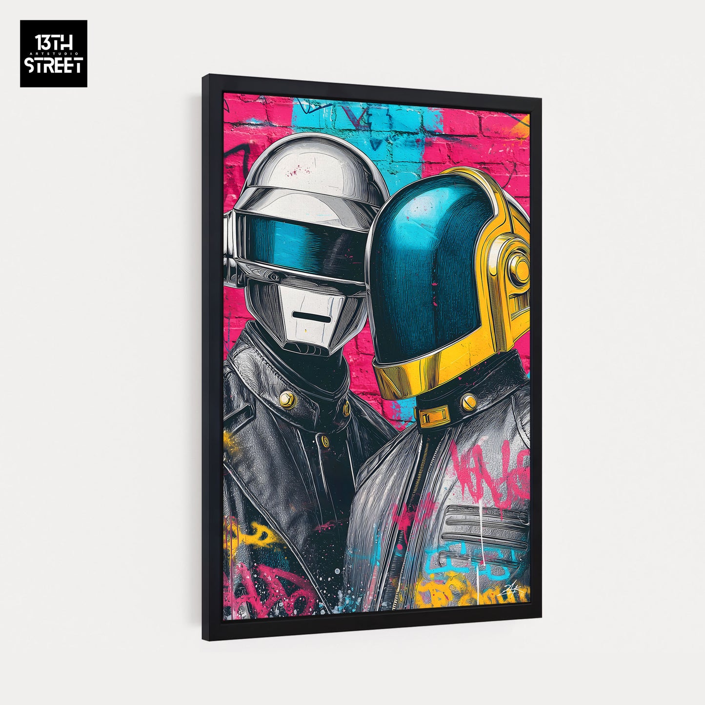 Zak - Daft Punk Pop Art Muse - Leinwand 40x60x2cm