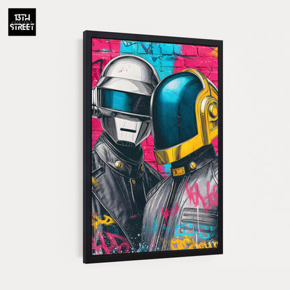 Zak - Daft Punk Pop Art Muse - Leinwand 40x60x2cm