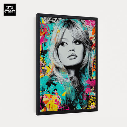 Zak - Brigitte Bardot Pop-Art-Ikone - Leinwand 40x60x2cm