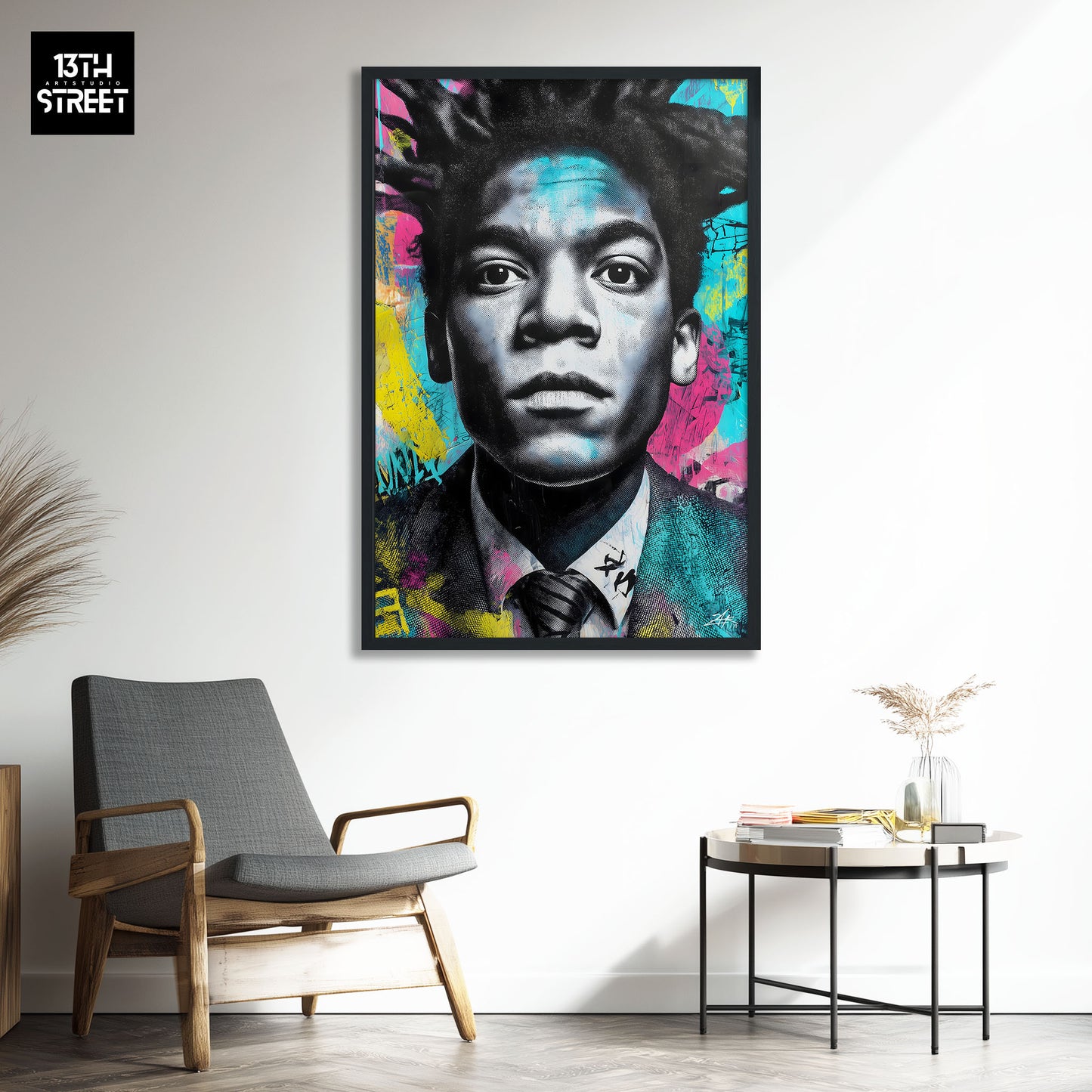 Zak - Jean-Michel Basquiat Égérie Pop Art - Toile 40x60x2cm