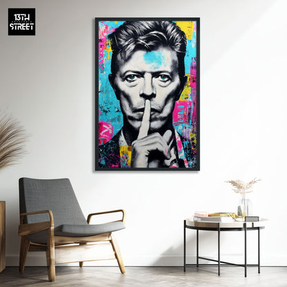 Zak - David Bowie Pop-Art-Ikone - Leinwand 40x60x2cm