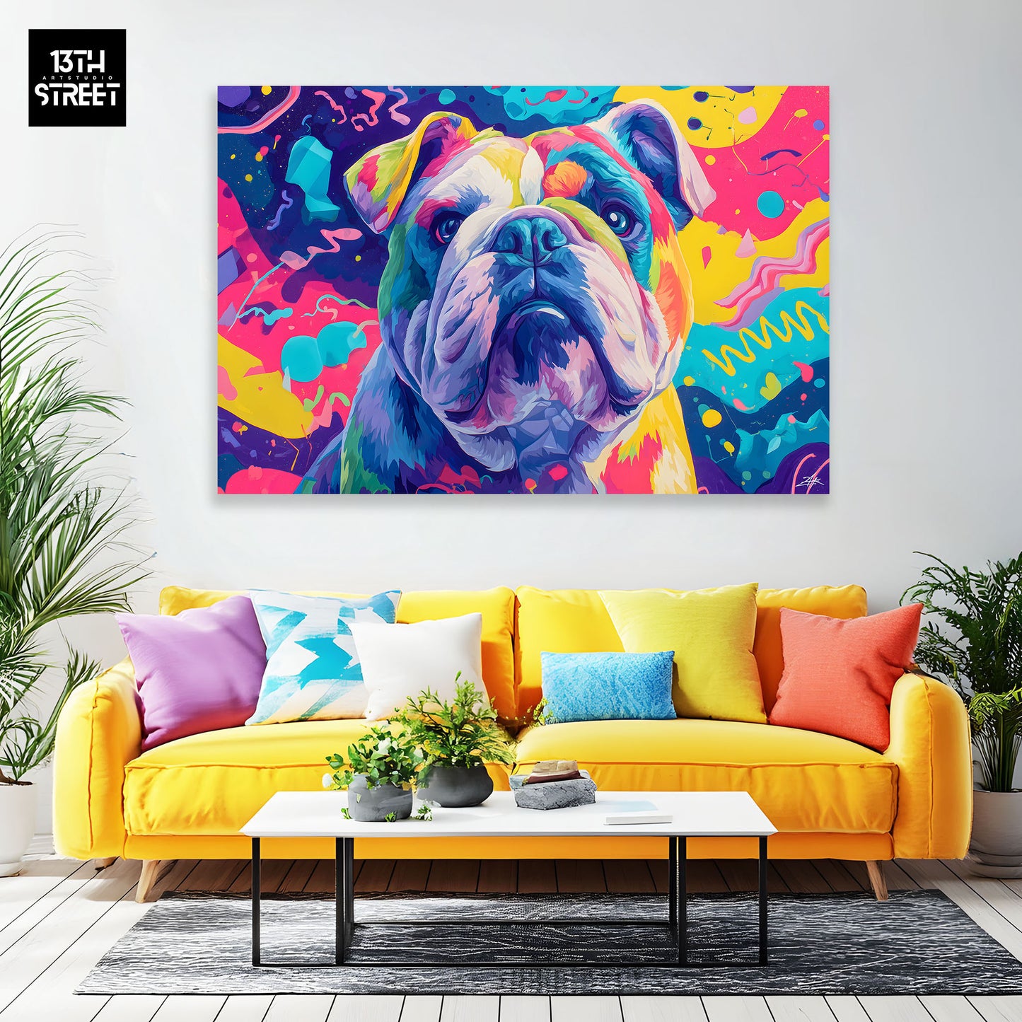 Zak - Pop Bulldog - Toile