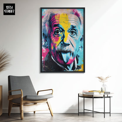 Zak - Einstein Égérie Pop Art - Toile 40x60x2cm