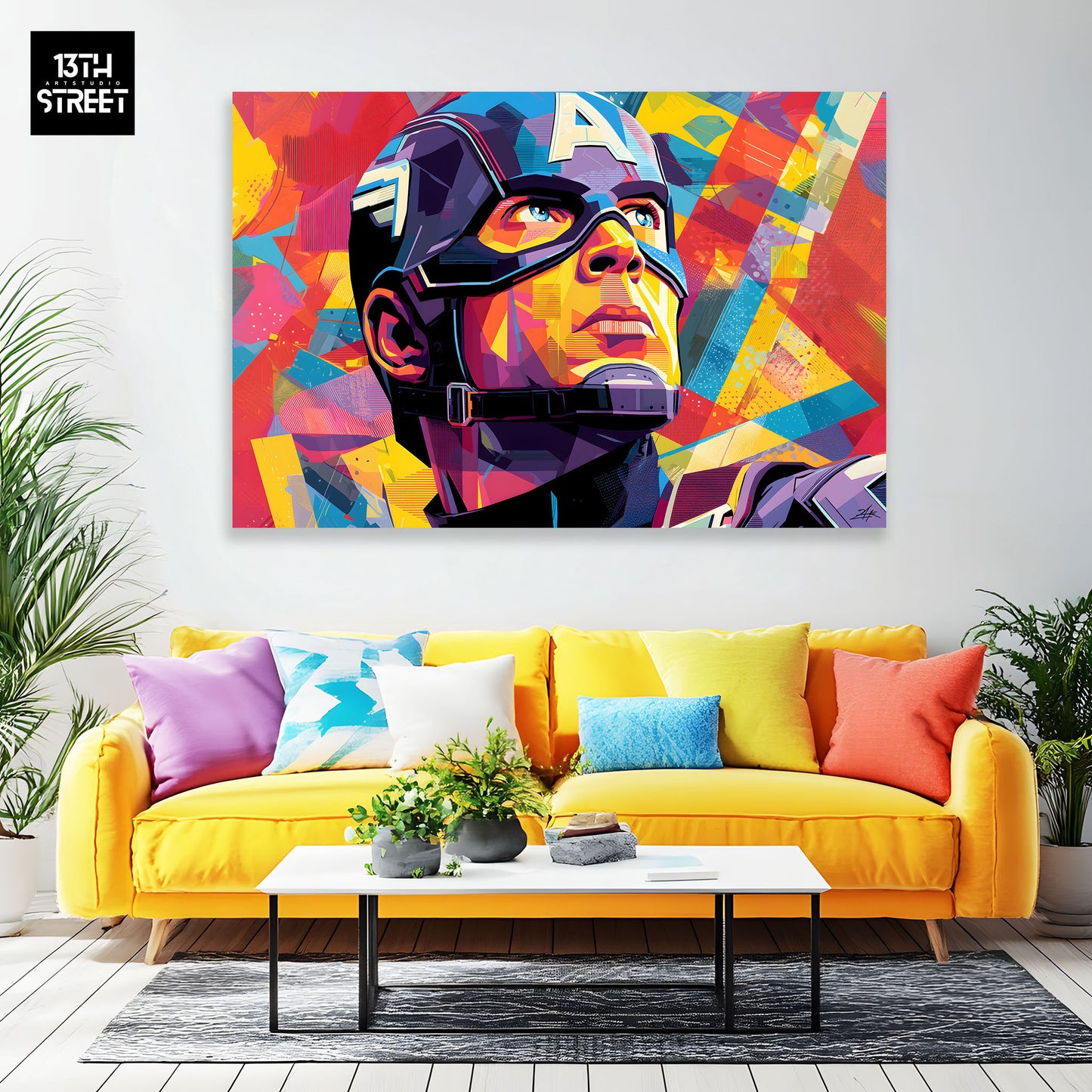 Zak - Captain America Urban Hero Pop - Toile