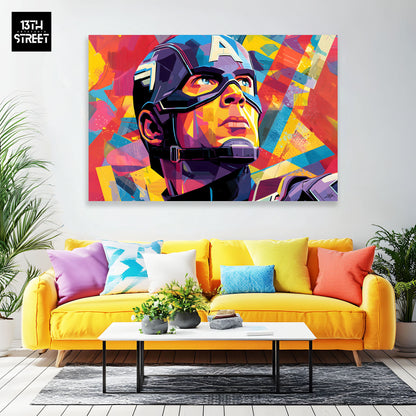 Zak - Captain America Urban Hero Pop - Toile