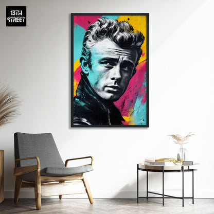 Zak - James Dean Pop Art Muse - Leinwand 40x60x2cm