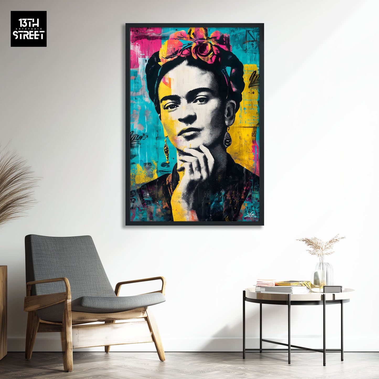 Zak - Frida Kahlo Pop Art Muse - Leinwand 40x60x2cm