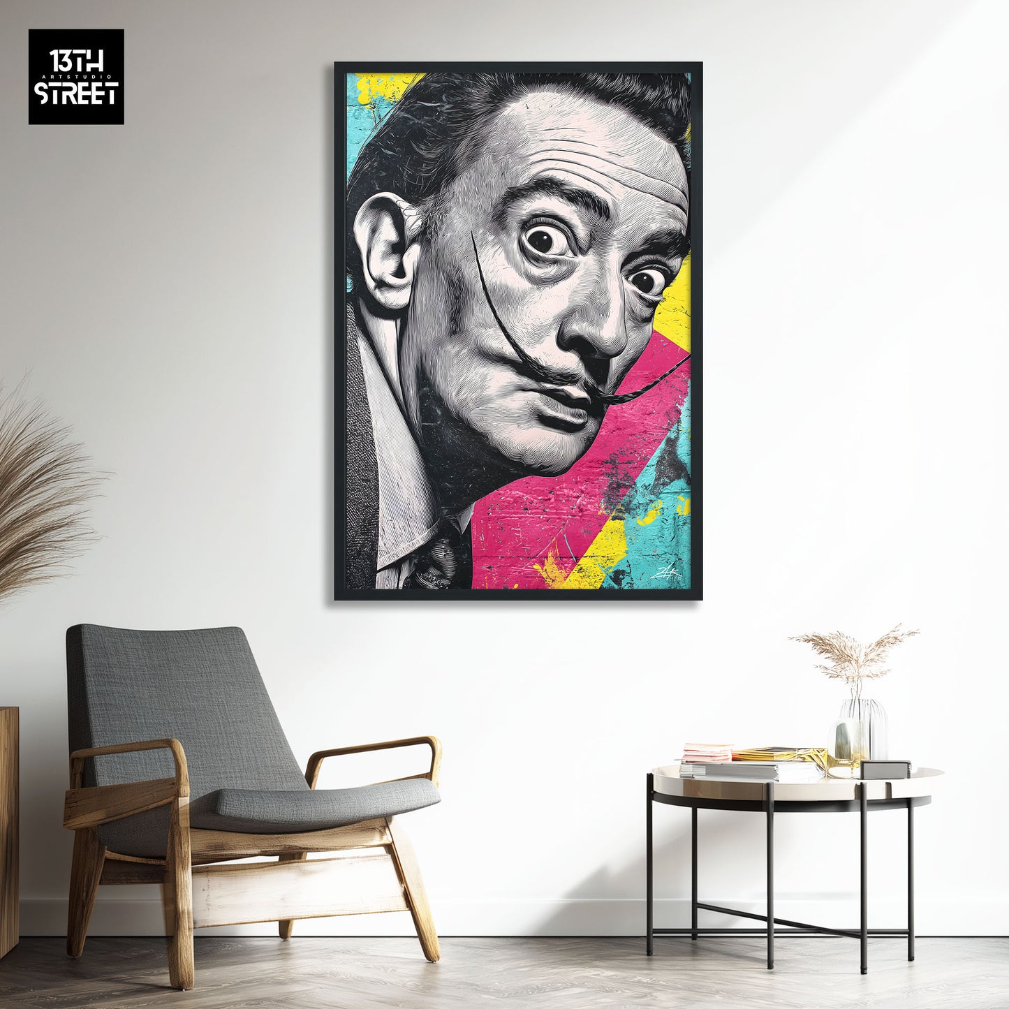Zak - Salvador Dalí Égérie Pop Art - Toile 40x60x2cm