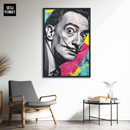 Zak - Salvador Dalí Égérie Pop Art - Toile 40x60x2cm