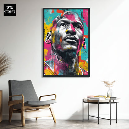 Zak - Michael Jordan Pop-Art-Ikone - Leinwand 40x60x2cm