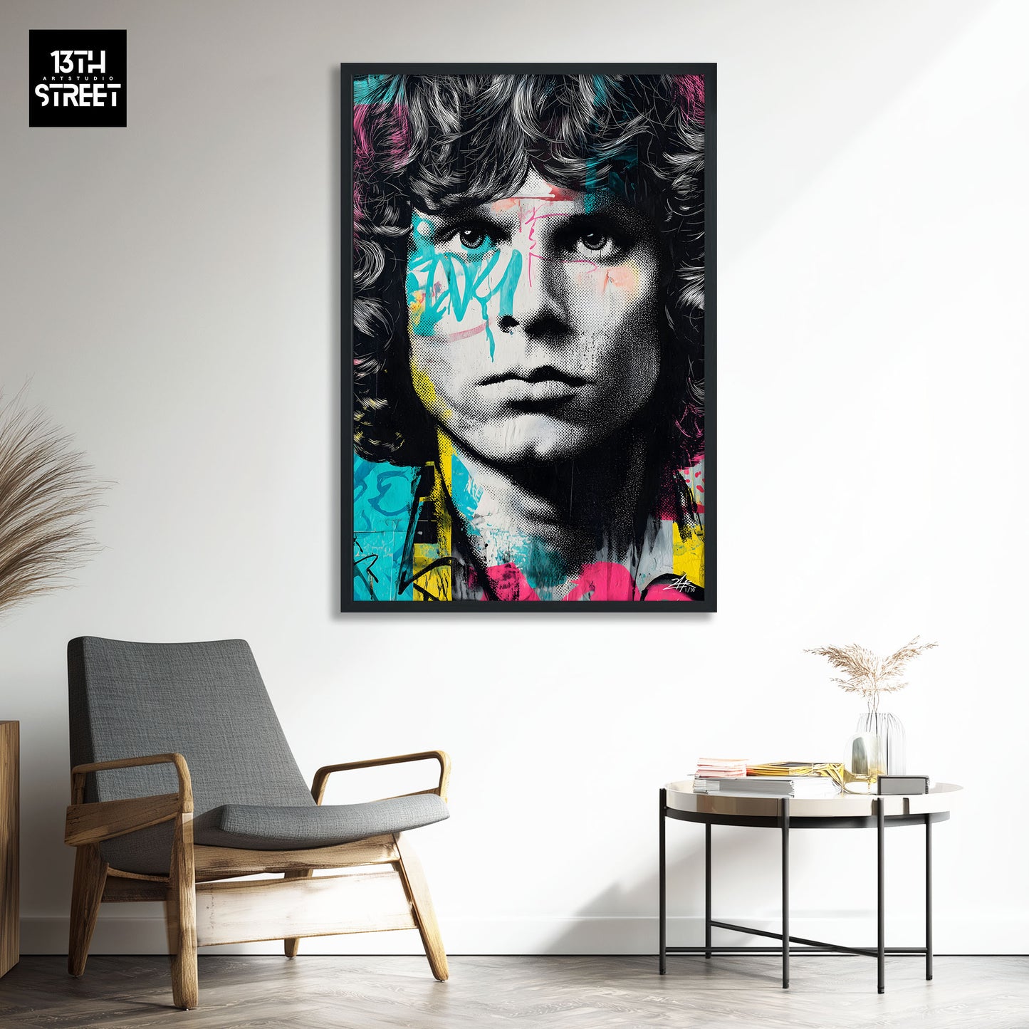 Zak - Jim Morrison Pop Art Ikone - Leinwand 40x60x2cm