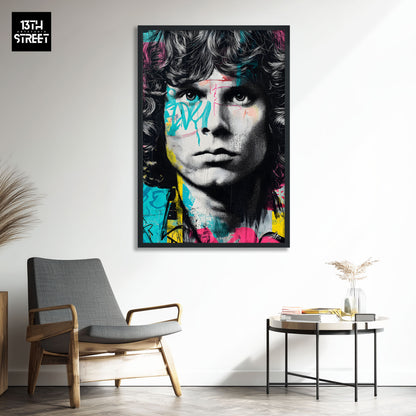 Zak - Jim Morrison Pop Art Ikone - Leinwand 40x60x2cm