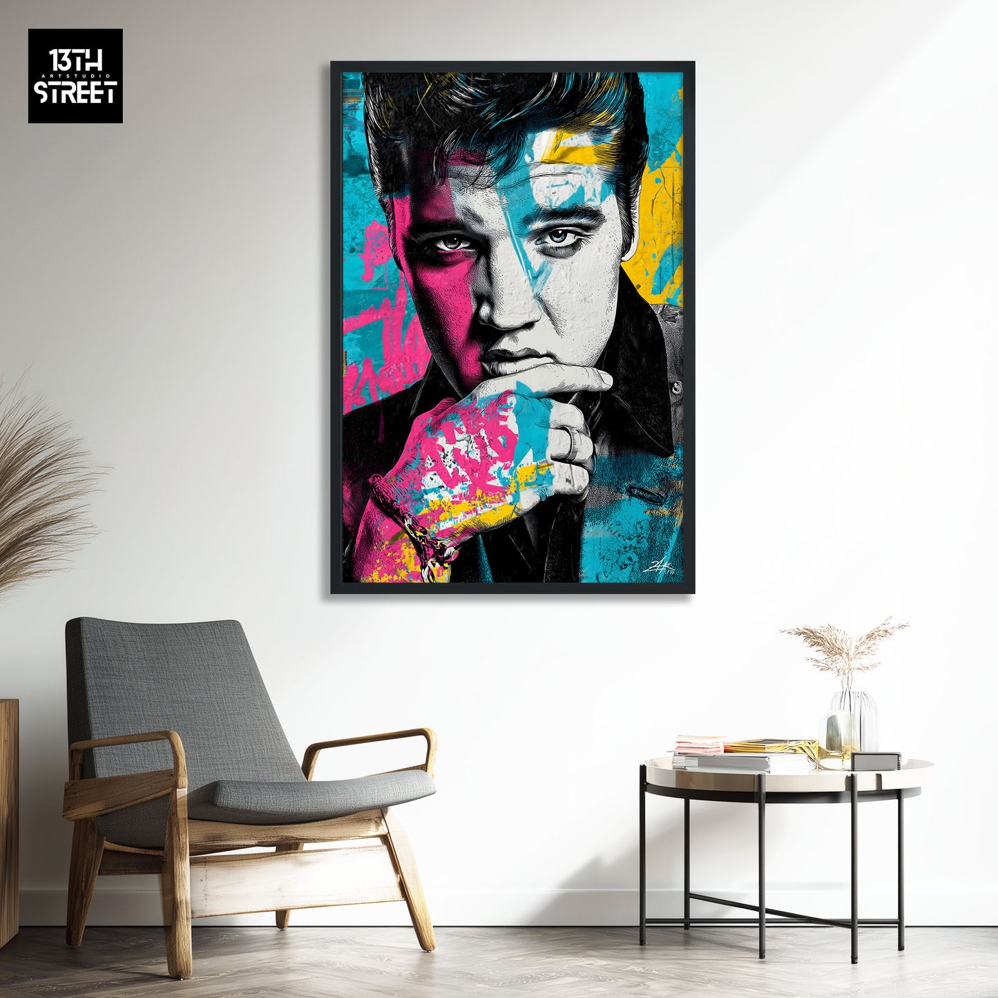 Zak - Elvis Presley Pop Art Muse - Leinwand 40x60x2cm